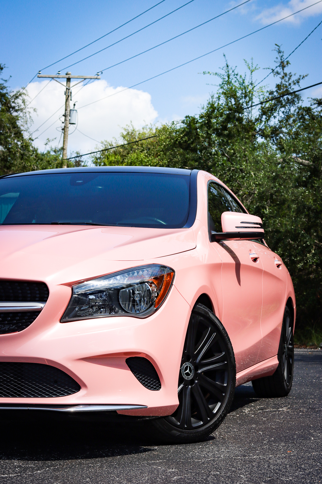 pink car wrap